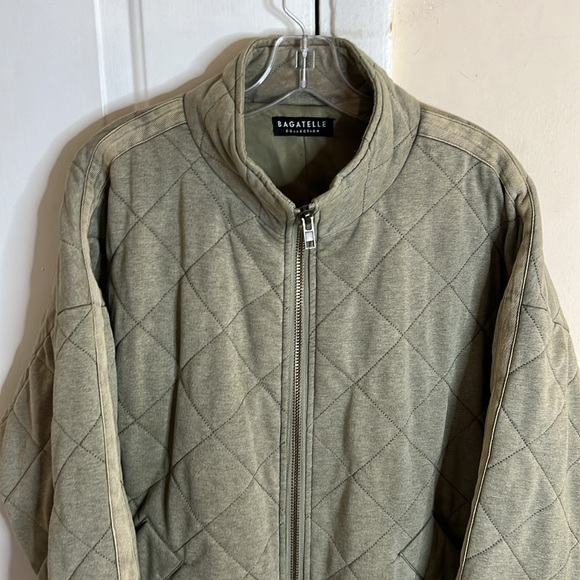 Bagatelle Collection Quilted
French Terry Jacket
Women's  Sage Green Size M - Picture 4 of 15
